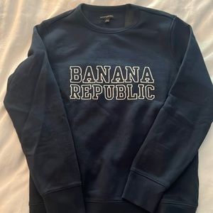 Banana Republic Womens Crew neck sweatshirt, Navy, size S